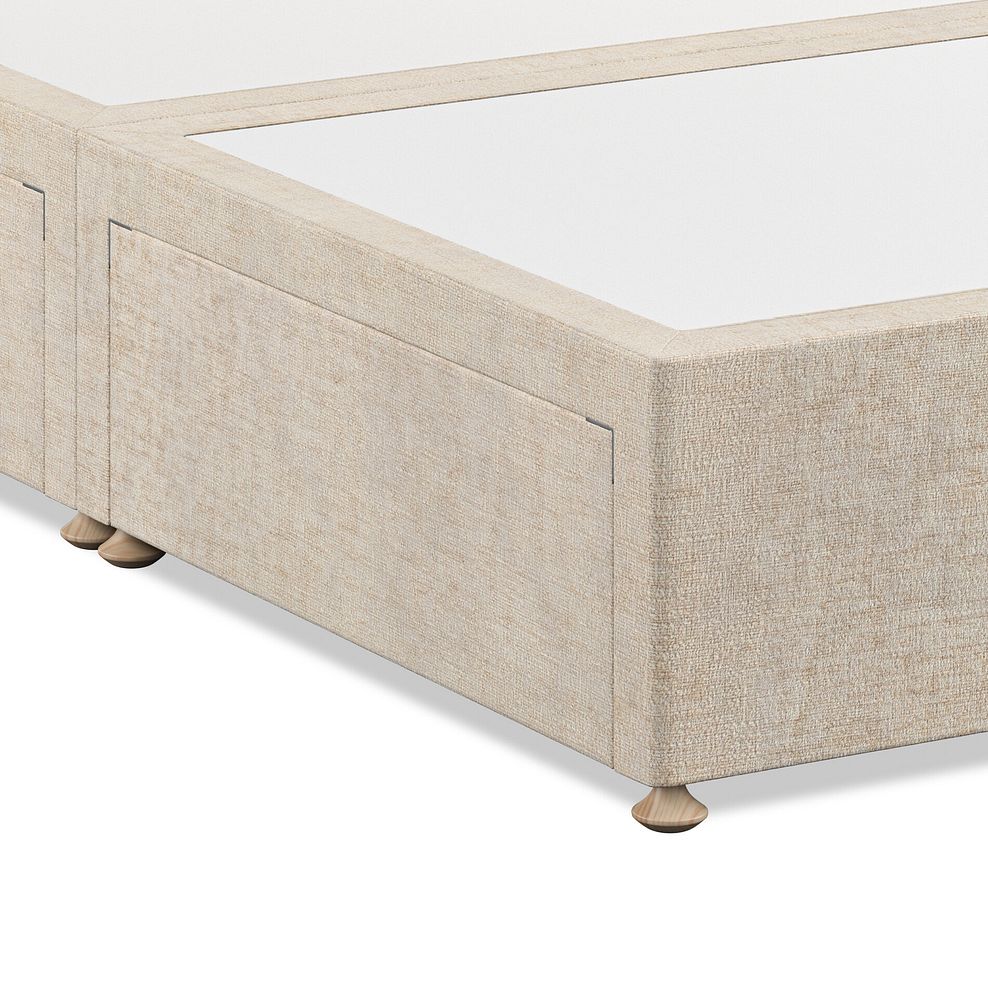 Eden Double 4 Drawer Divan Bed in Brooklyn Fabric - Eggshell 6