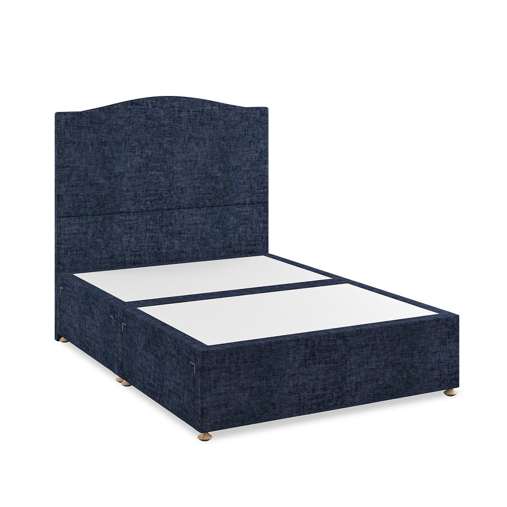 Eden Double 4 Drawer Divan Bed in Brooklyn Fabric - Hummingbird Blue 2
