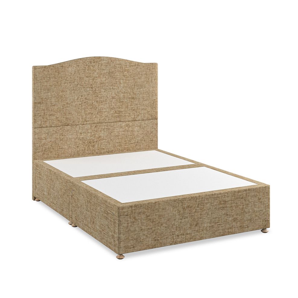 Eden Double 4 Drawer Divan Bed in Brooklyn Fabric - Saturn Mink Thumbnail 2