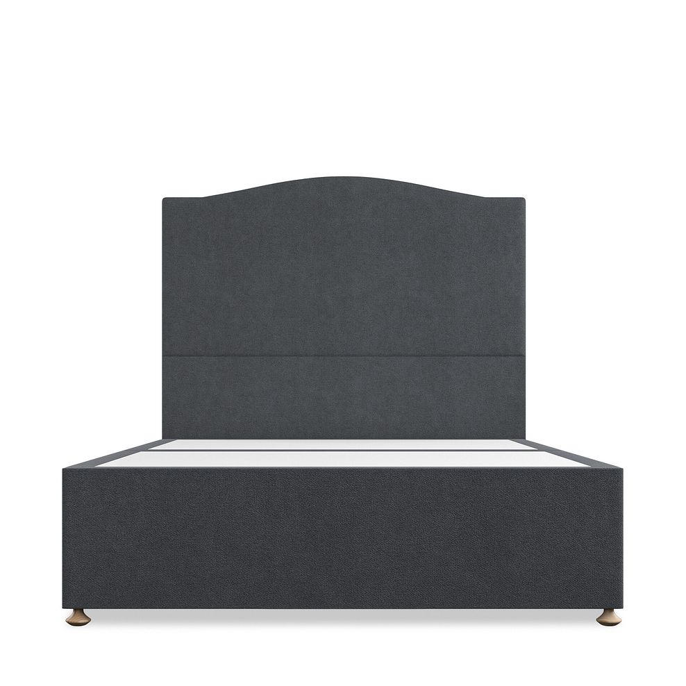 Eden Double 4 Drawer Divan Bed in Venice Fabric - Anthracite 3