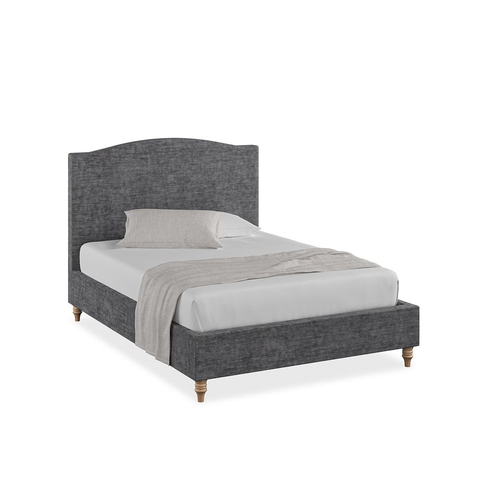 Eden Double Bed in Brooklyn Fabric - Asteroid Grey 1