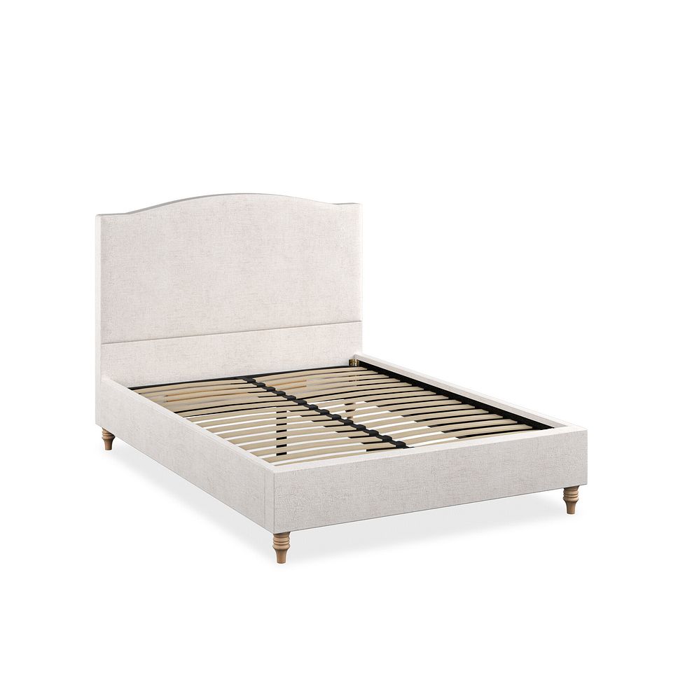 Eden Double Bed in Brooklyn Fabric - Lace White Thumbnail 2