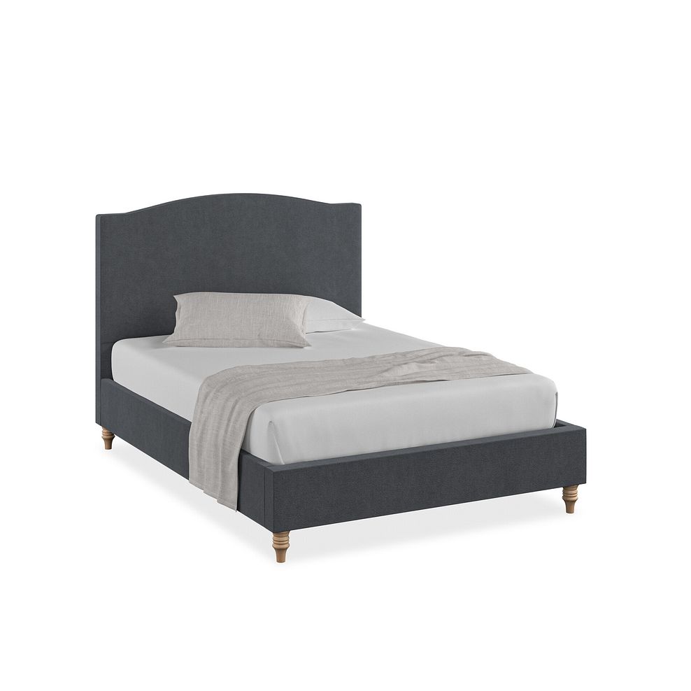 Eden Double Bed in Venice Fabric - Anthracite 1