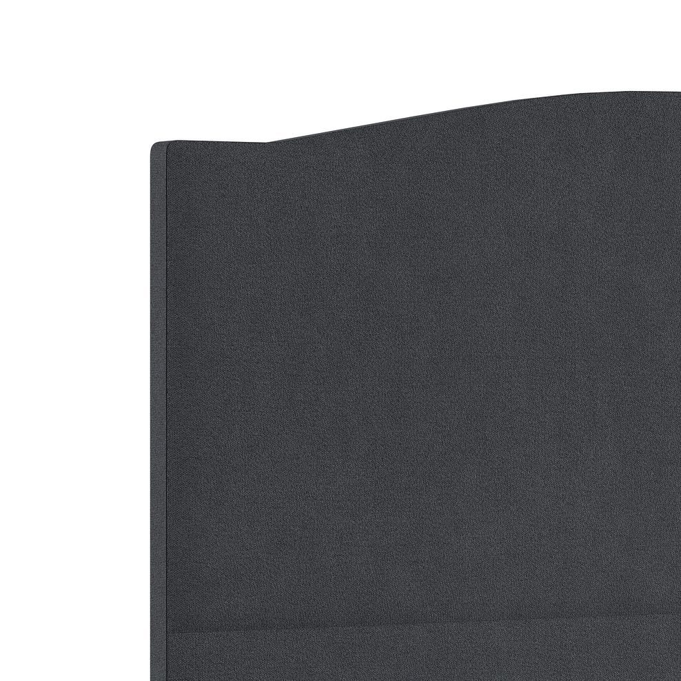 Eden Double Bed in Venice Fabric - Anthracite Thumbnail 5