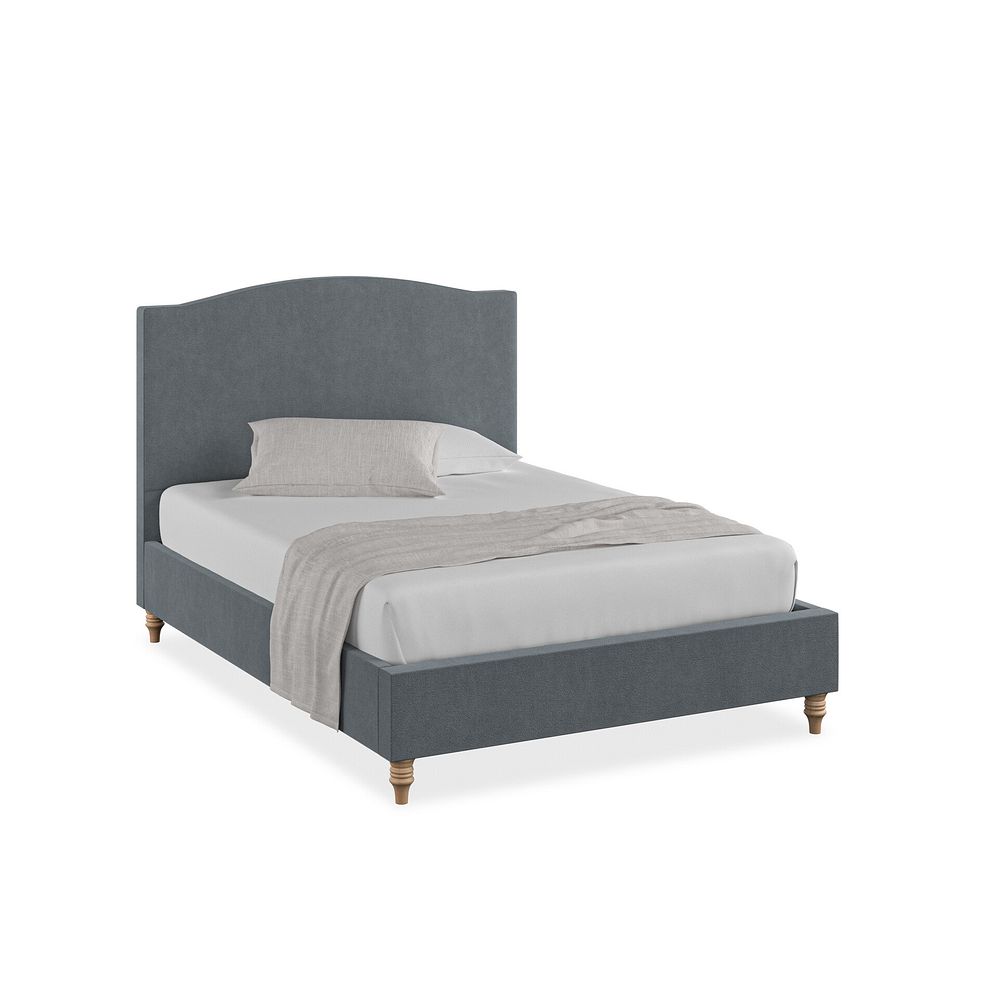 Eden Double Bed in Venice Fabric - Graphite Thumbnail 1