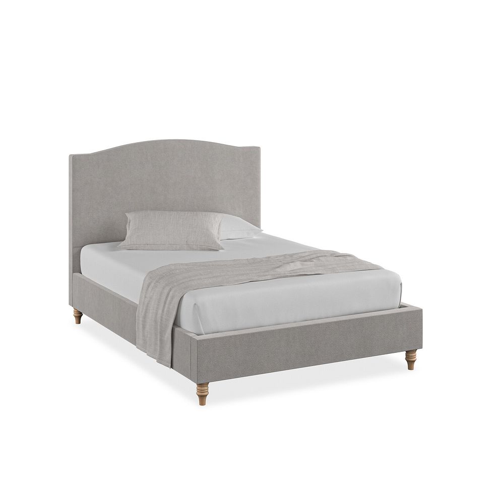 Eden Double Bed in Venice Fabric - Grey Thumbnail 1
