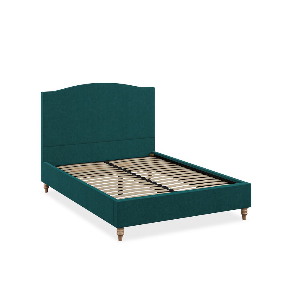 Eden Double Bed in Venice Fabric - Teal 2