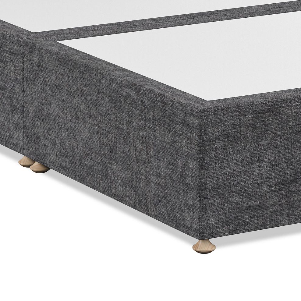 Eden Double Divan Bed with Winged Headboard in Brooklyn Fabric - Asteroid Grey 6
