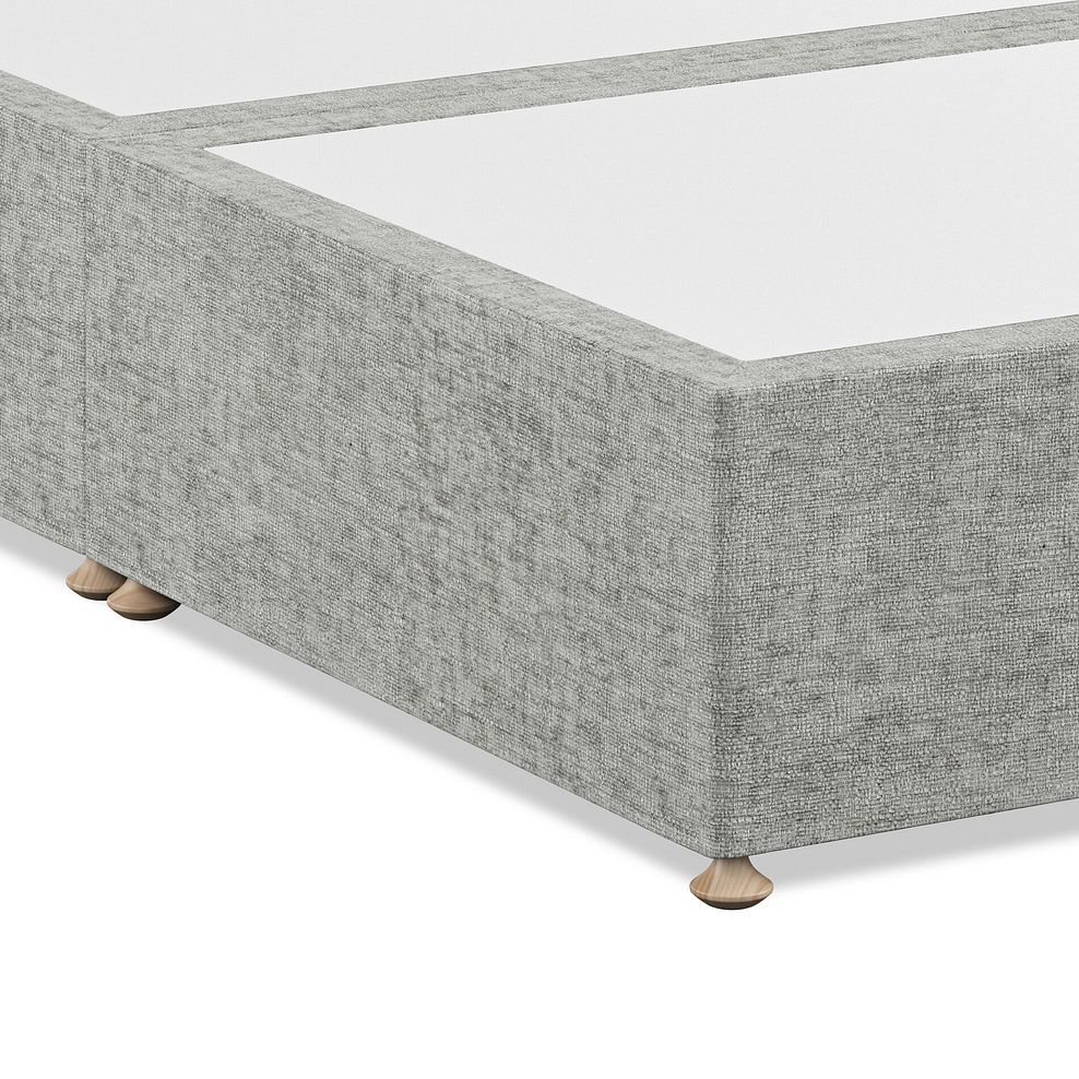 Eden Double Divan Bed with Winged Headboard in Brooklyn Fabric - Fallow Grey 6