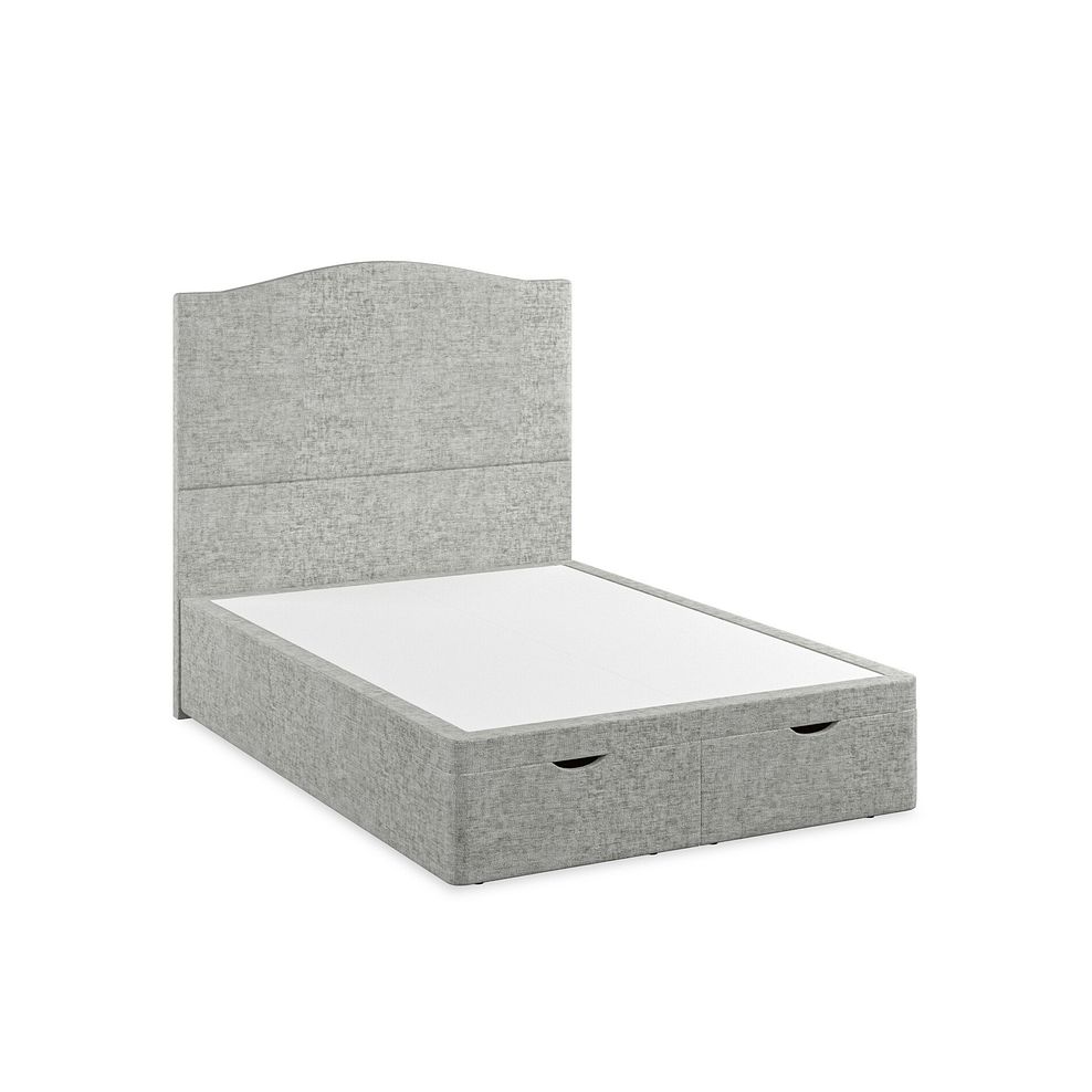 Eden Double Ottoman Storage Bed in Brooklyn Fabric - Fallow Grey Thumbnail 2