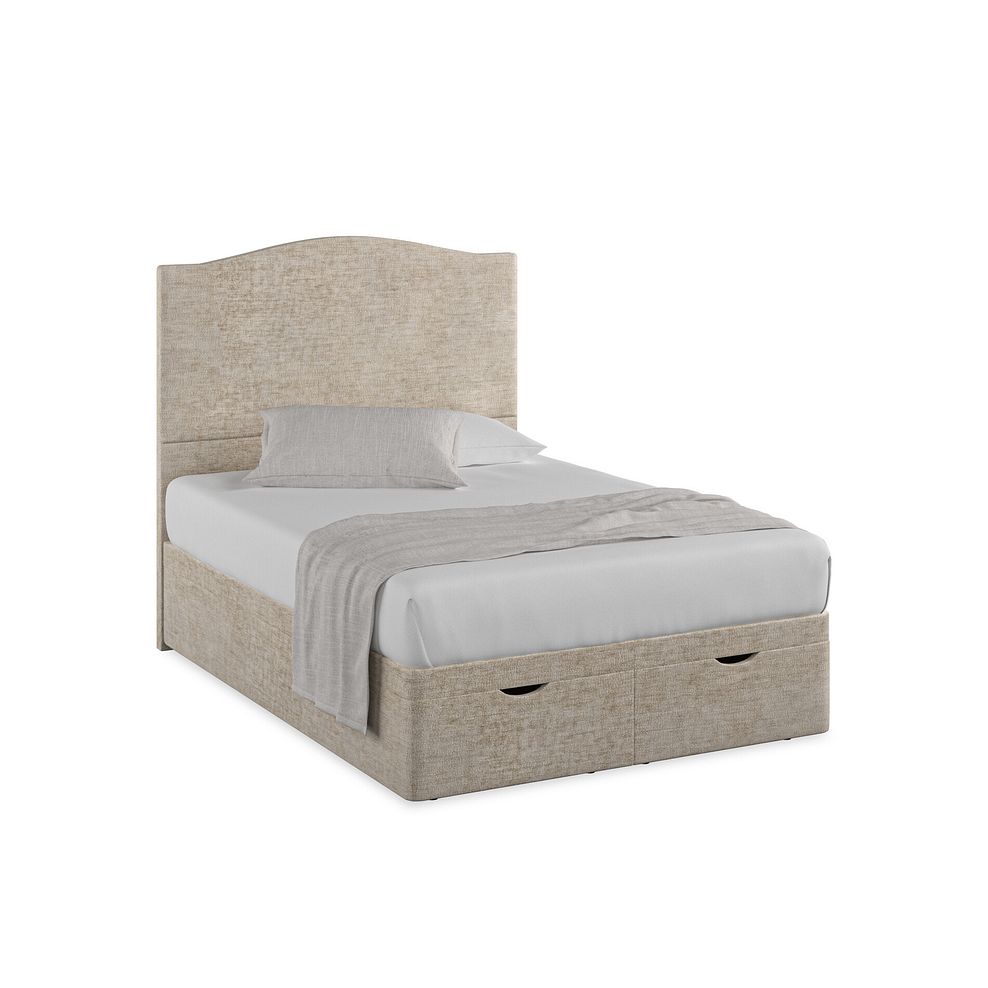 Eden Double Ottoman Storage Bed in Brooklyn Fabric - Quill Grey