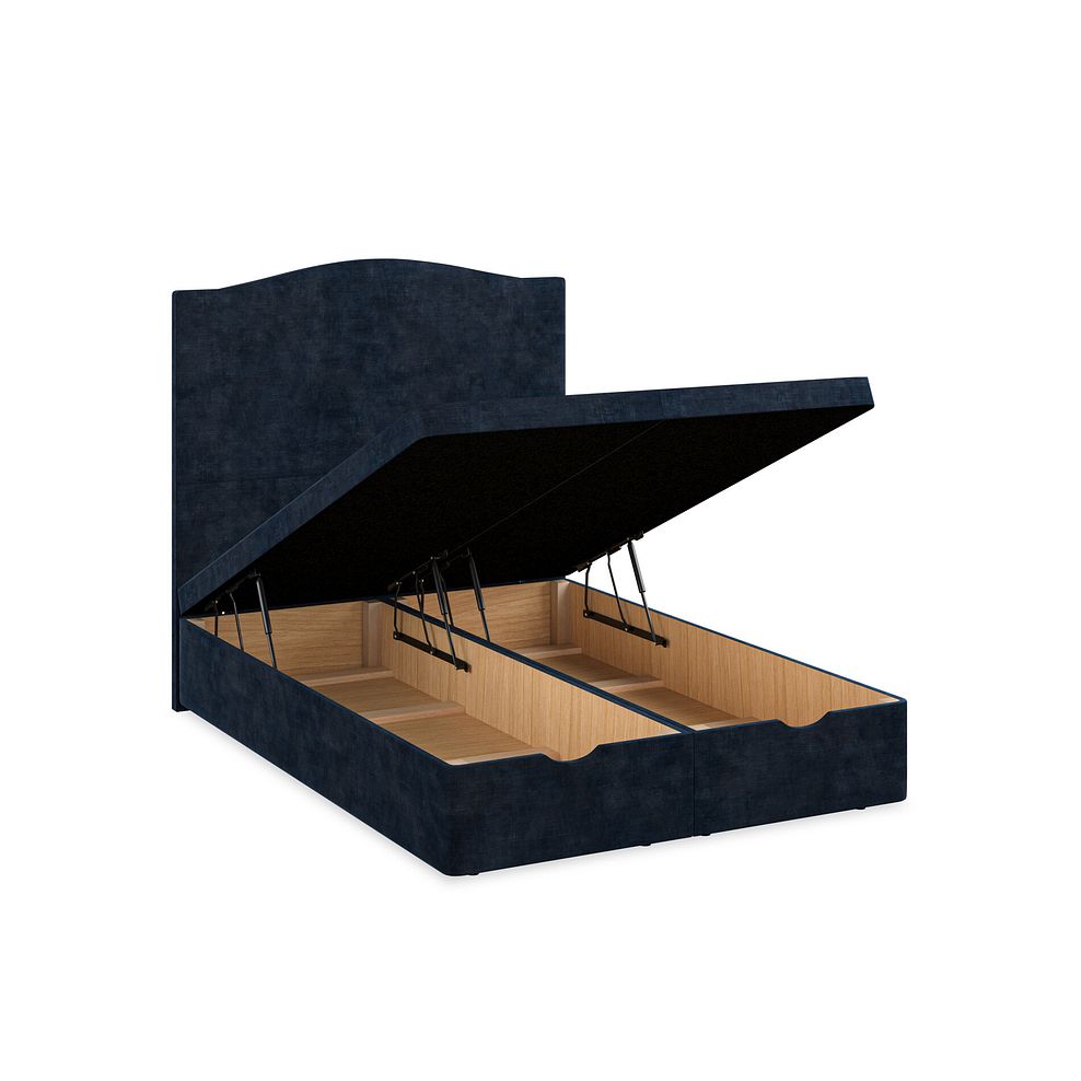 Eden Double Ottoman Storage Bed in Heritage Velvet - Royal Blue 3
