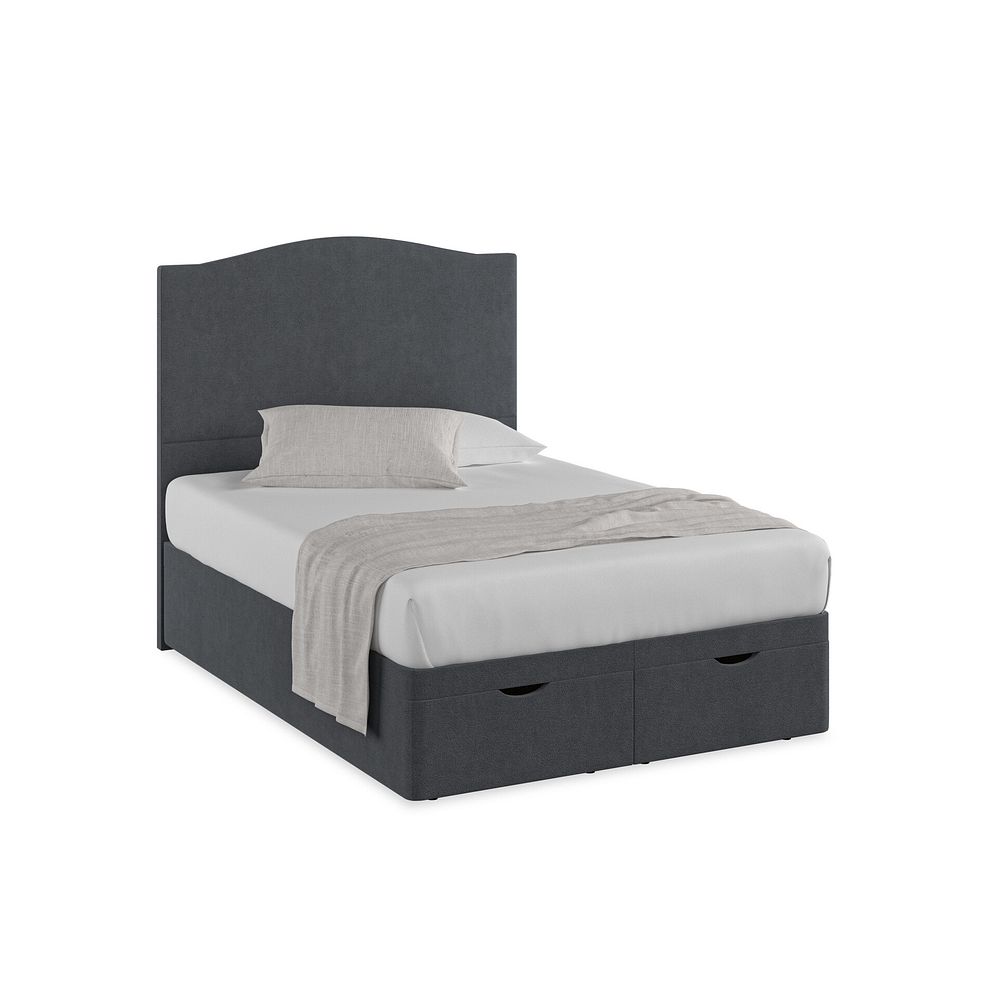 Eden Double Ottoman Storage Bed in Venice Fabric - Anthracite 1