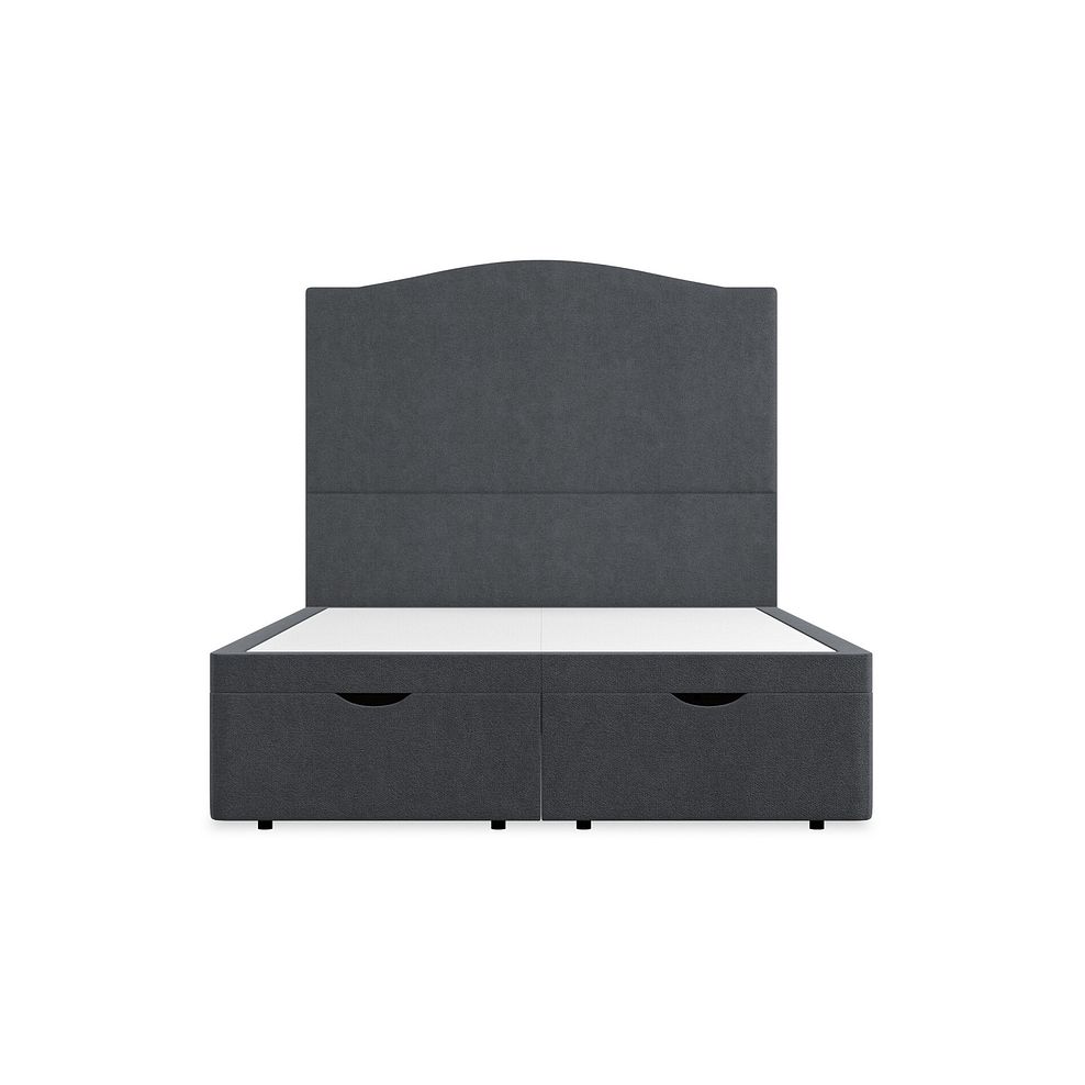 Eden Double Ottoman Storage Bed in Venice Fabric - Anthracite Thumbnail 4