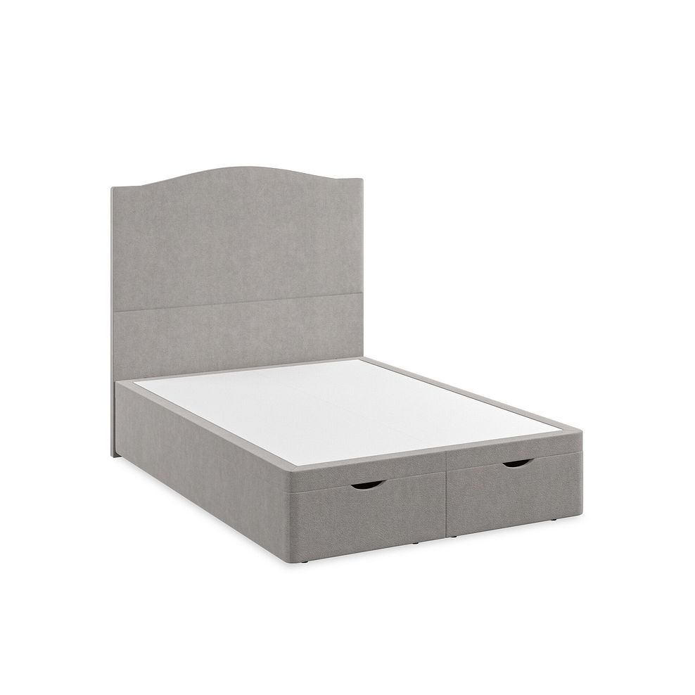 Eden Double Ottoman Storage Bed in Venice Fabric - Grey Thumbnail 2