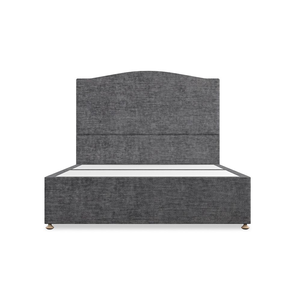 Eden King-Size 2 Drawer Divan Bed in Brooklyn Fabric - Asteroid Grey Thumbnail 3