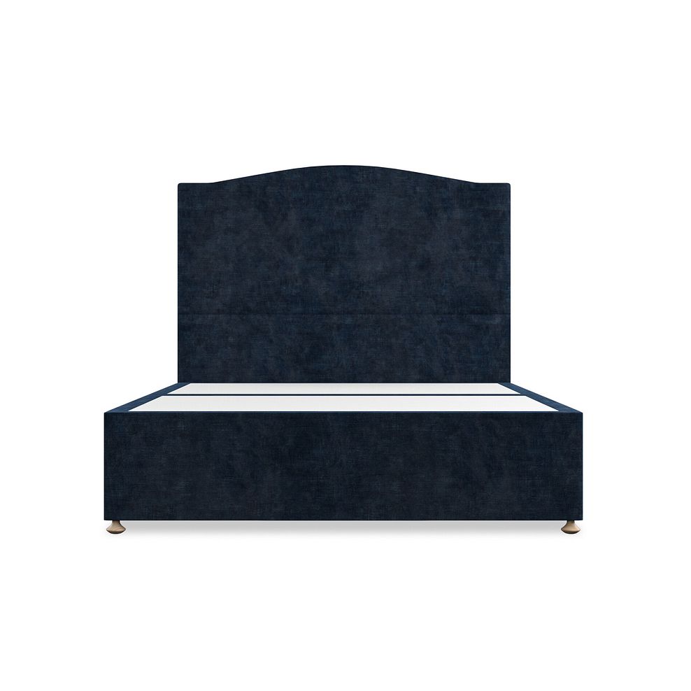 Eden King-Size 2 Drawer Divan Bed in Heritage Velvet - Royal Blue 3