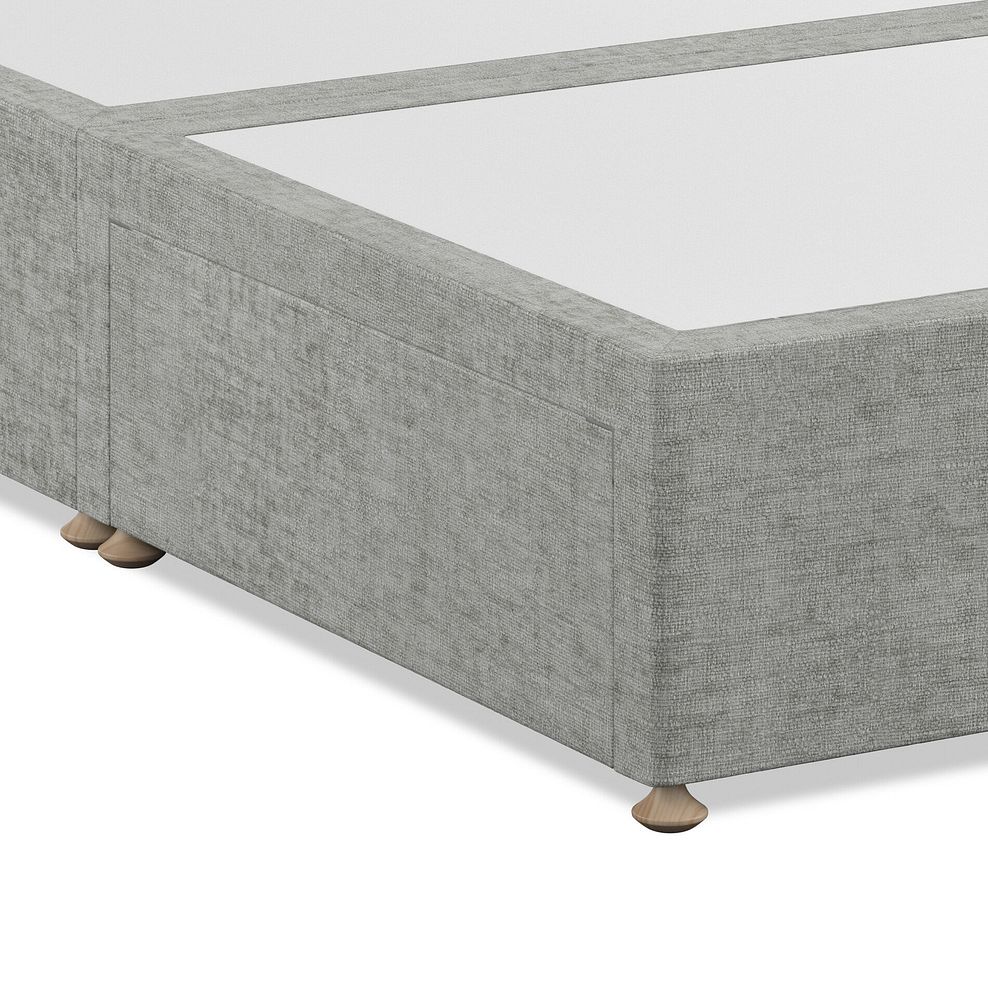 Eden King-Size 2 Drawer Divan Bed with Winged Headboard in Brooklyn Fabric - Fallow Grey 6