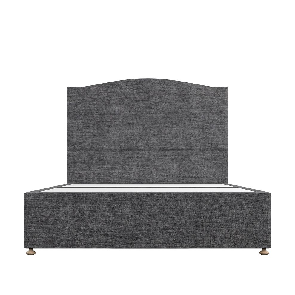 Eden King-Size 4 Drawer Divan Bed in Brooklyn Fabric - Asteroid Grey 3