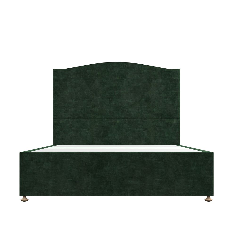 Eden King-Size 4 Drawer Divan Bed in Heritage Velvet - Bottle Green Thumbnail 3