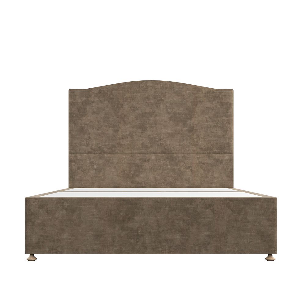 Eden King-Size 4 Drawer Divan Bed in Heritage Velvet - Cedar 3