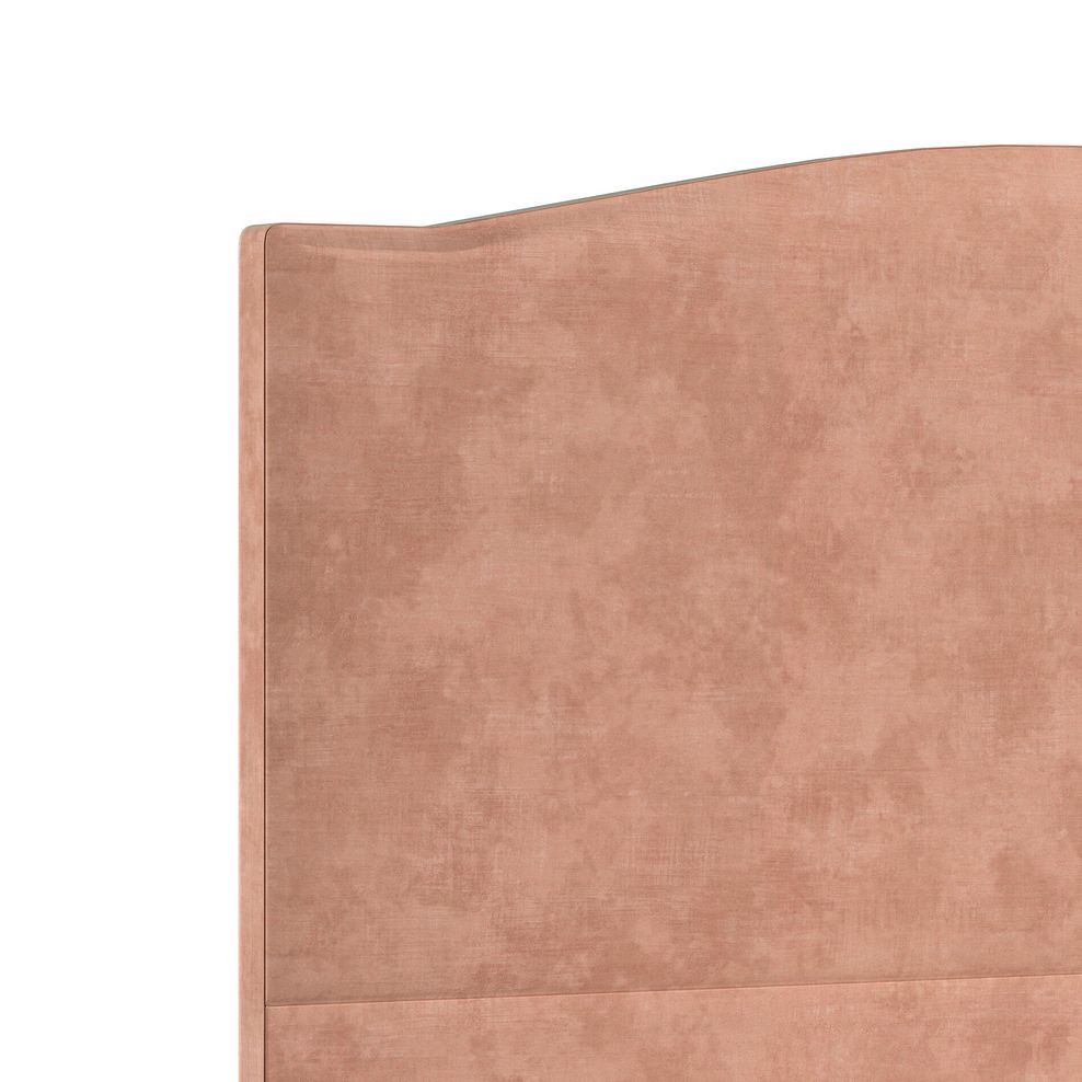 Eden King-Size 4 Drawer Divan Bed in Heritage Velvet - Powder Pink 5