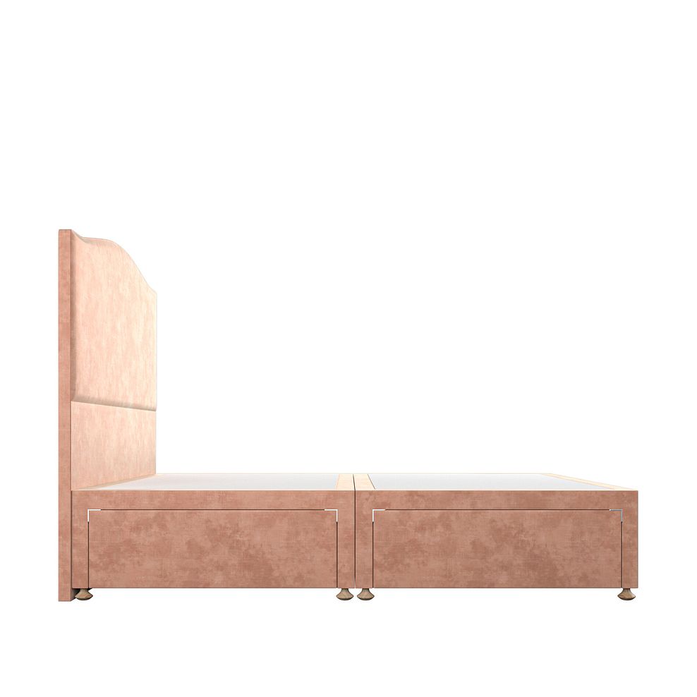 Eden King-Size 4 Drawer Divan Bed in Heritage Velvet - Powder Pink 4