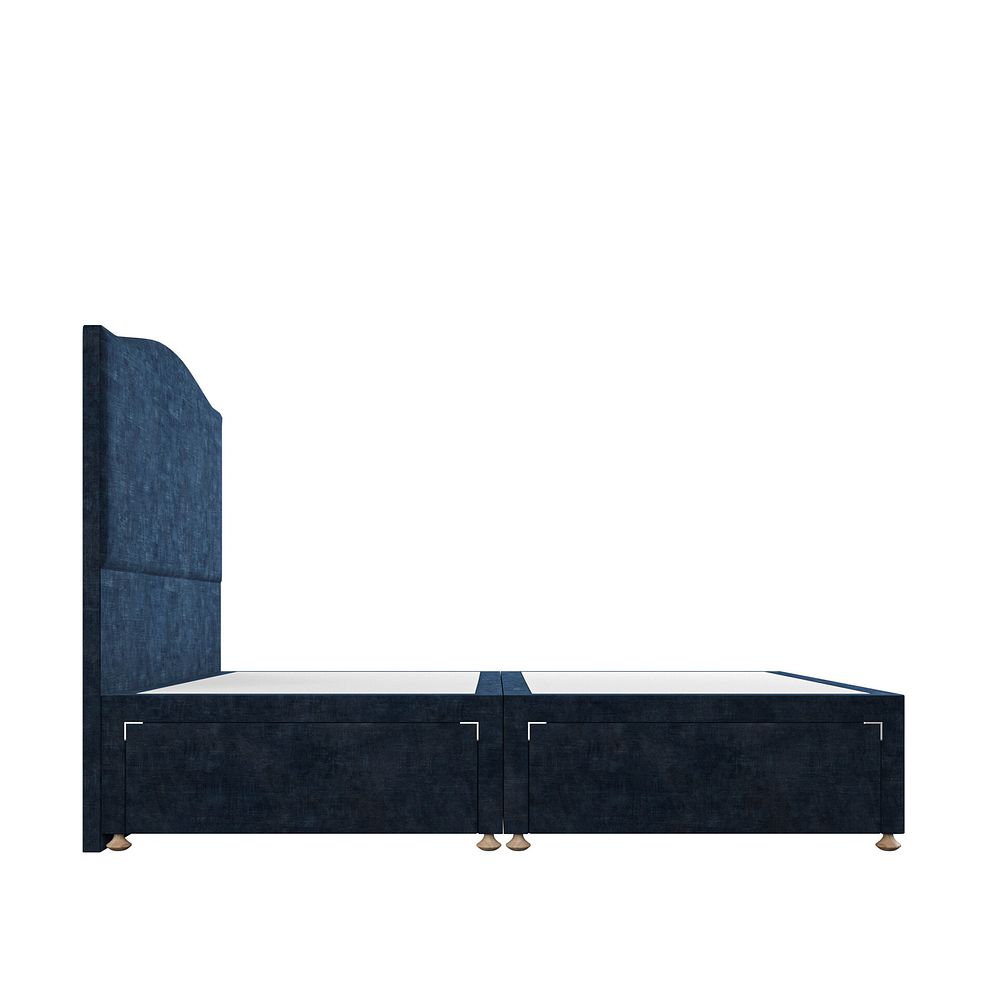 Eden King-Size 4 Drawer Divan Bed in Heritage Velvet - Royal Blue 4