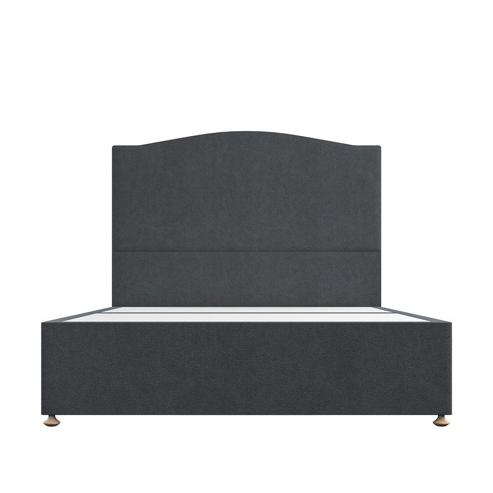 Eden King-Size 4 Drawer Divan Bed in Venice Fabric - Anthracite 3