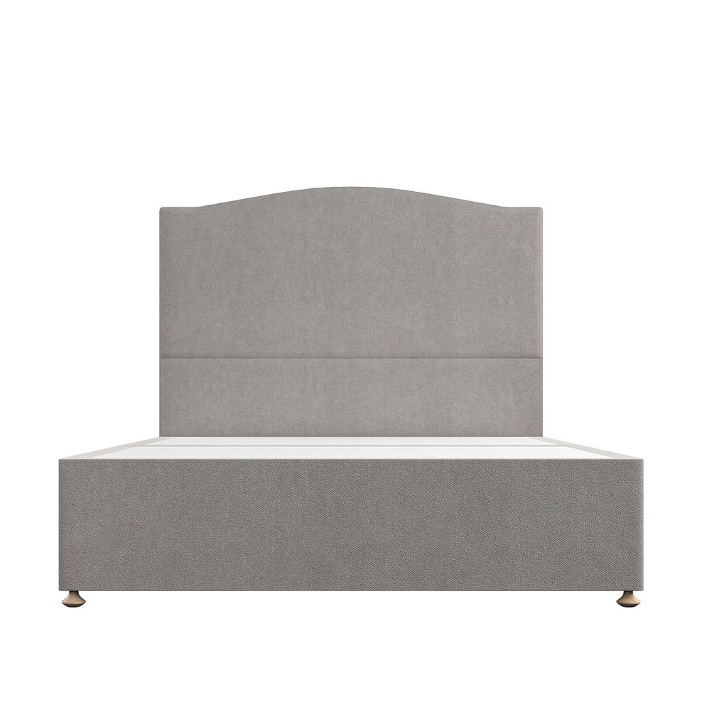Eden King-Size 4 Drawer Divan Bed in Venice Fabric - Grey 3