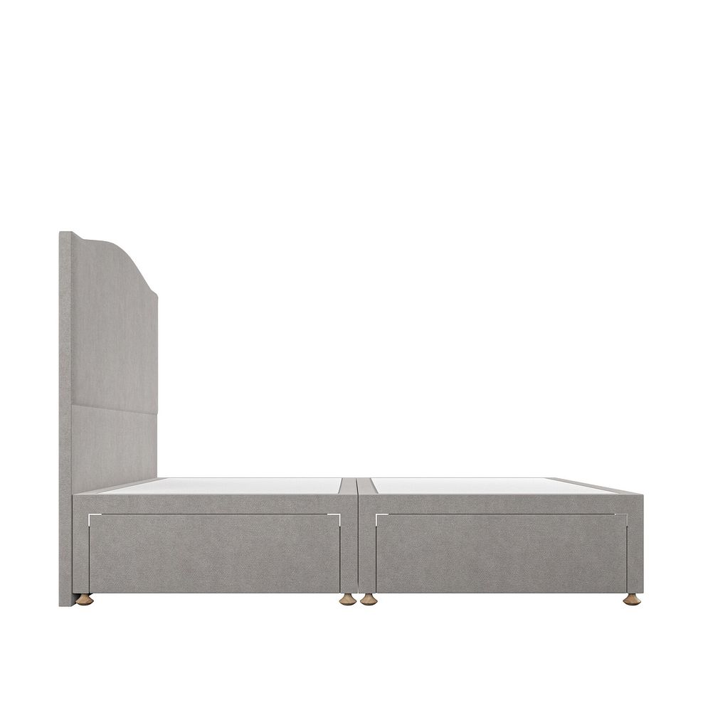 Eden King-Size 4 Drawer Divan Bed in Venice Fabric - Grey 4