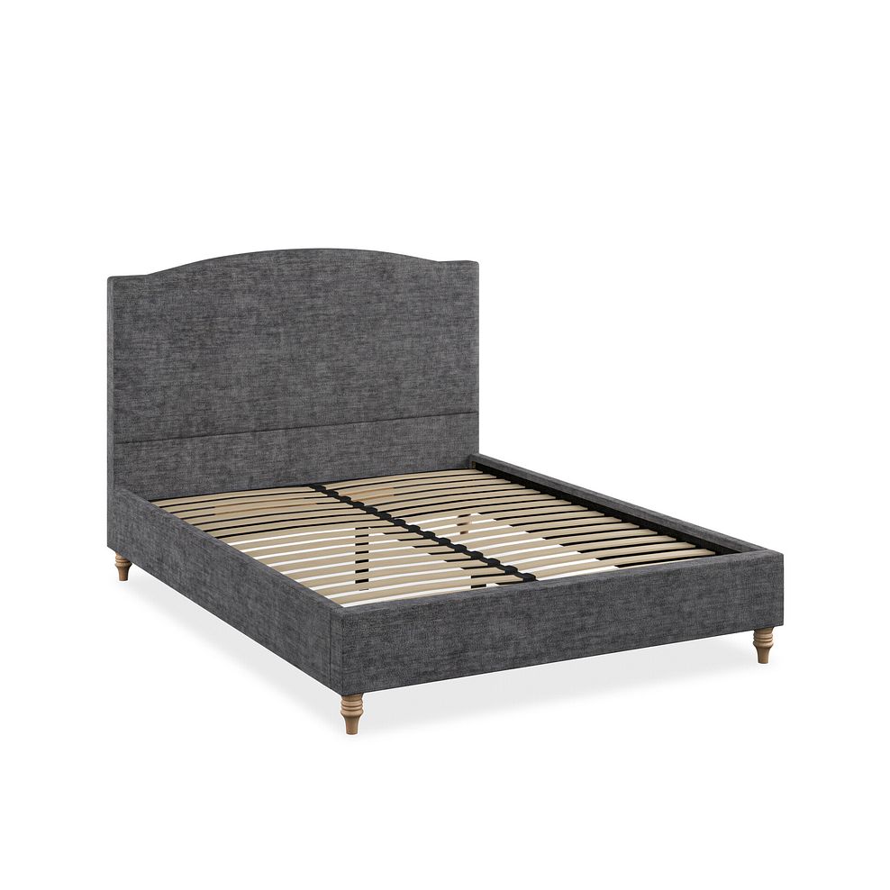 Eden King-Size Bed in Brooklyn Fabric - Asteroid Grey 2