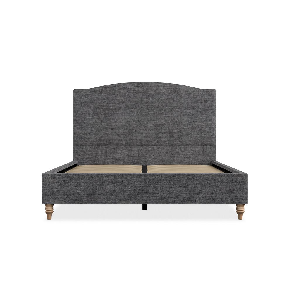 Eden King-Size Bed in Brooklyn Fabric - Asteroid Grey 3