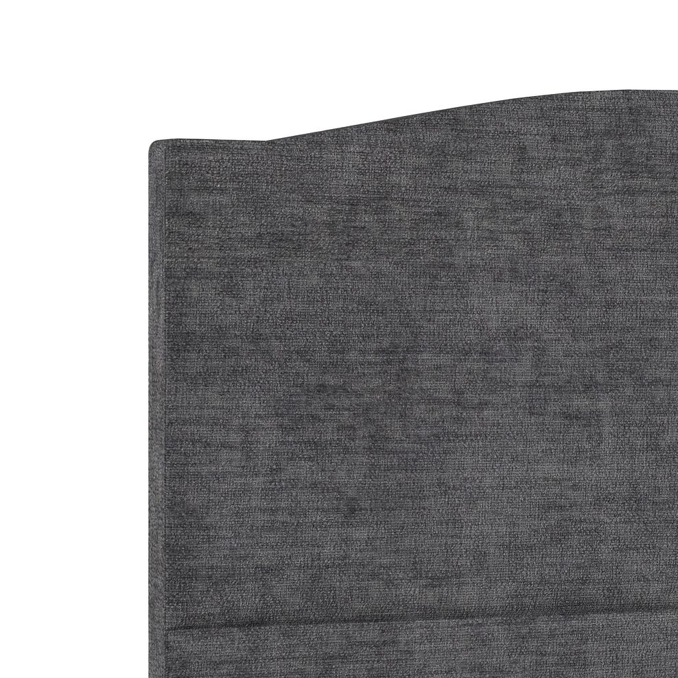 Eden King-Size Bed in Brooklyn Fabric - Asteroid Grey 5