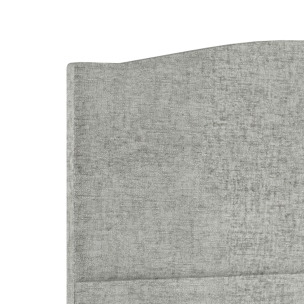 Eden King-Size Bed in Brooklyn Fabric - Fallow Grey Thumbnail 5