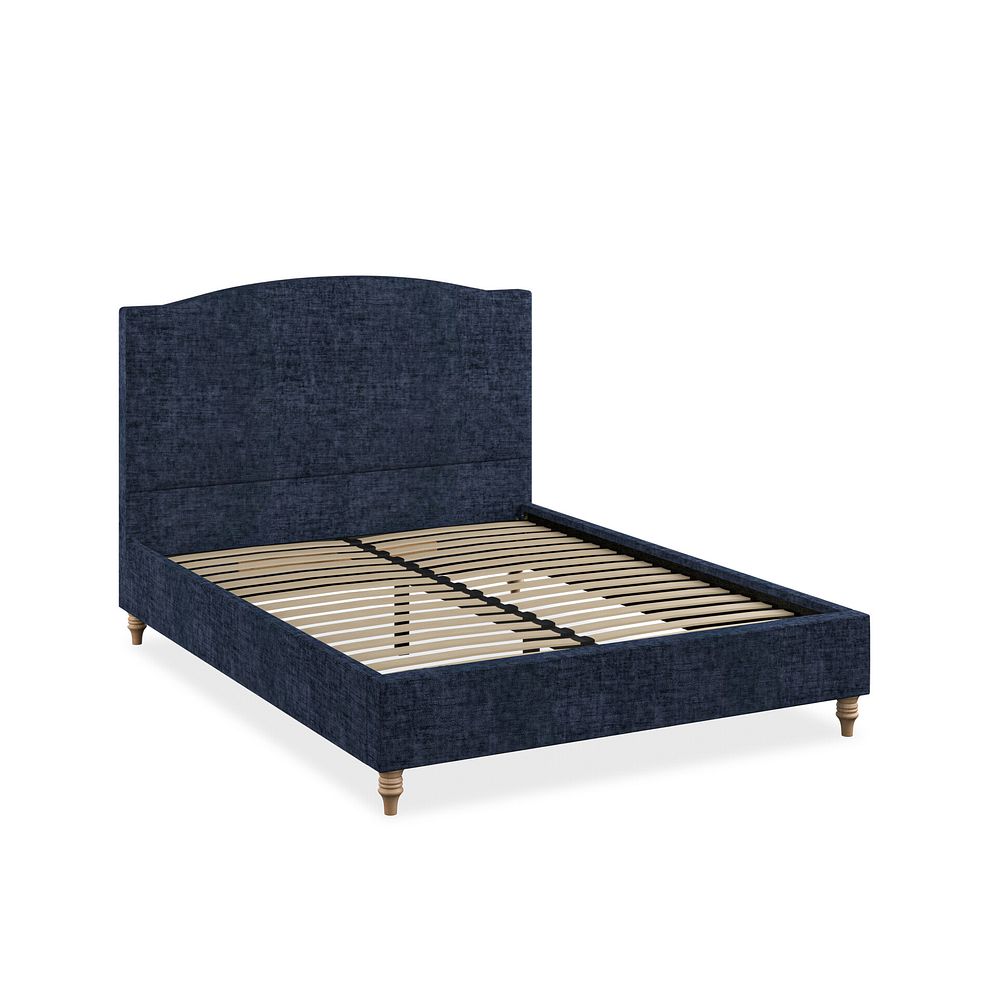 Eden King-Size Bed in Brooklyn Fabric - Hummingbird Blue 2