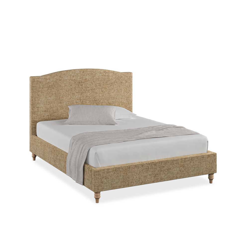 Eden King-Size Bed in Brooklyn Fabric - Saturn Mink Thumbnail 1