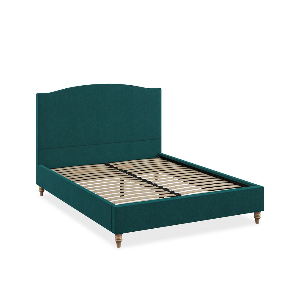 Eden King-Size Bed in Venice Fabric - Teal 2