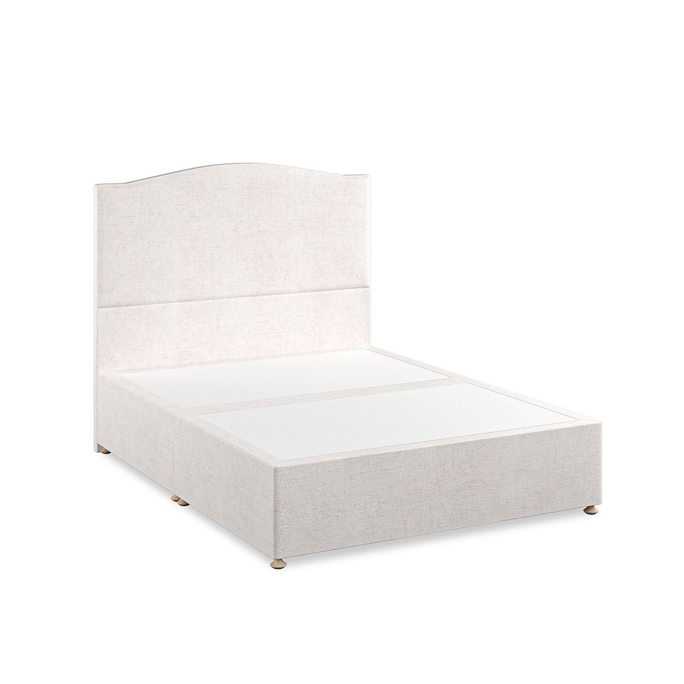 Eden King-Size Divan Bed in Brooklyn Fabric - Lace White 2