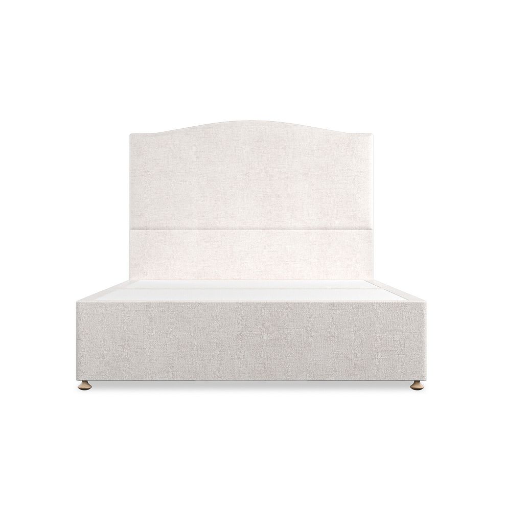 Eden King-Size Divan Bed in Brooklyn Fabric - Lace White Thumbnail 3