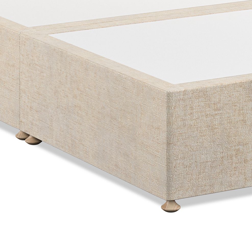 Eden King-Size Divan Bed with Winged Headboard in Brooklyn Fabric - Eggshell 6