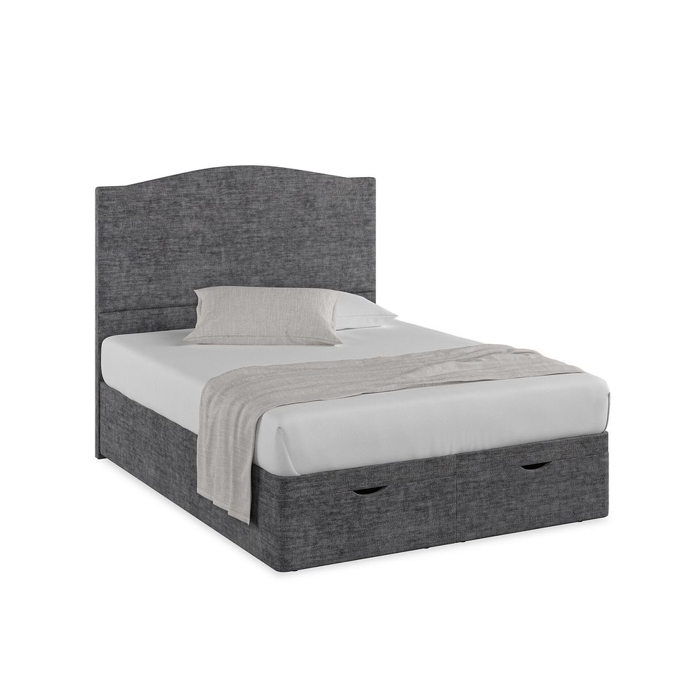 Eden King-Size Ottoman Storage Bed in Brooklyn Fabric - Asteroid Grey 1