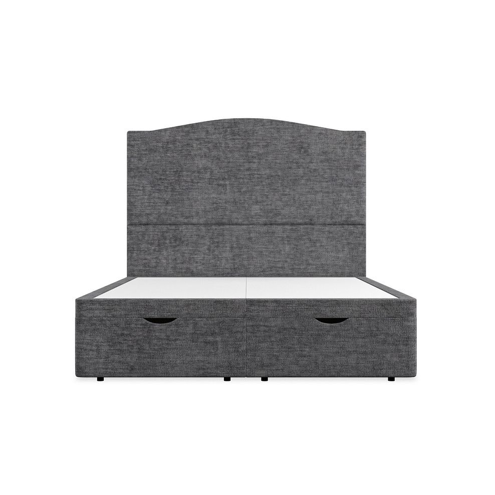 Eden King-Size Ottoman Storage Bed in Brooklyn Fabric - Asteroid Grey 4