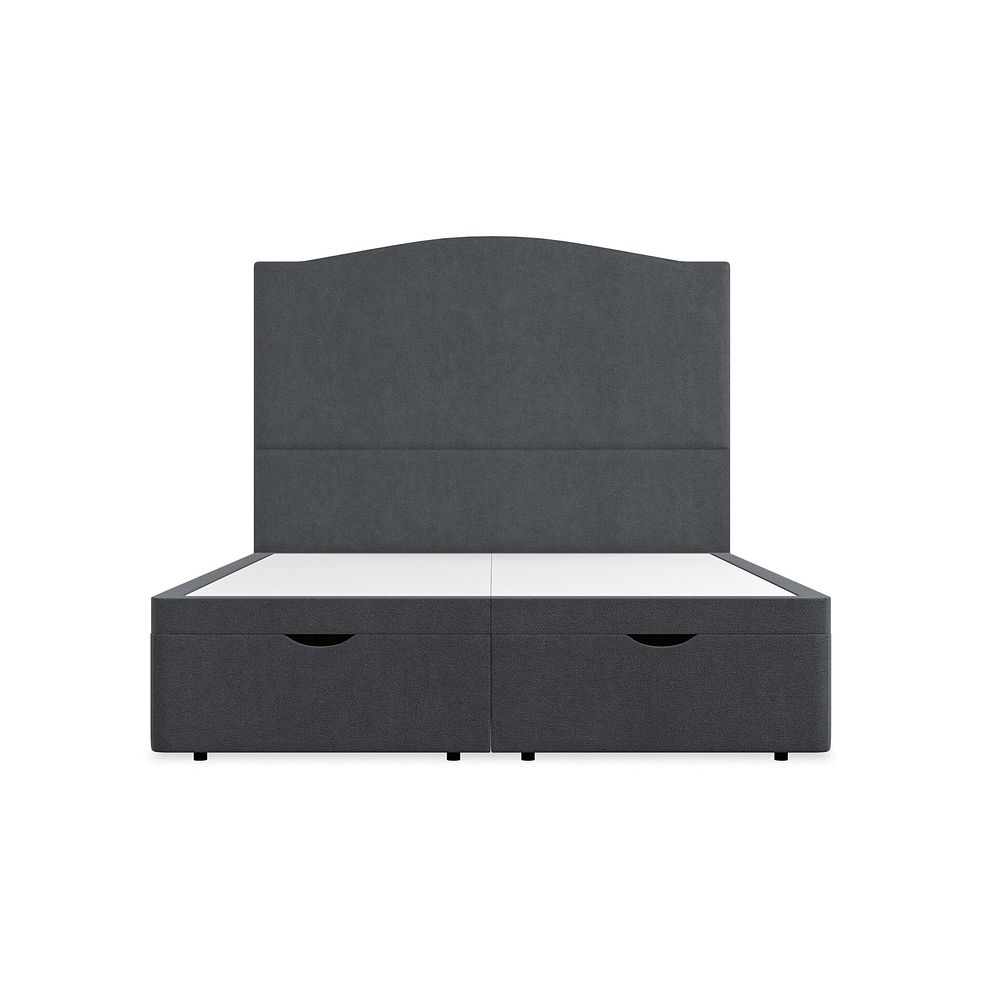 Eden King-Size Ottoman Storage Bed in Venice Fabric - Anthracite 4
