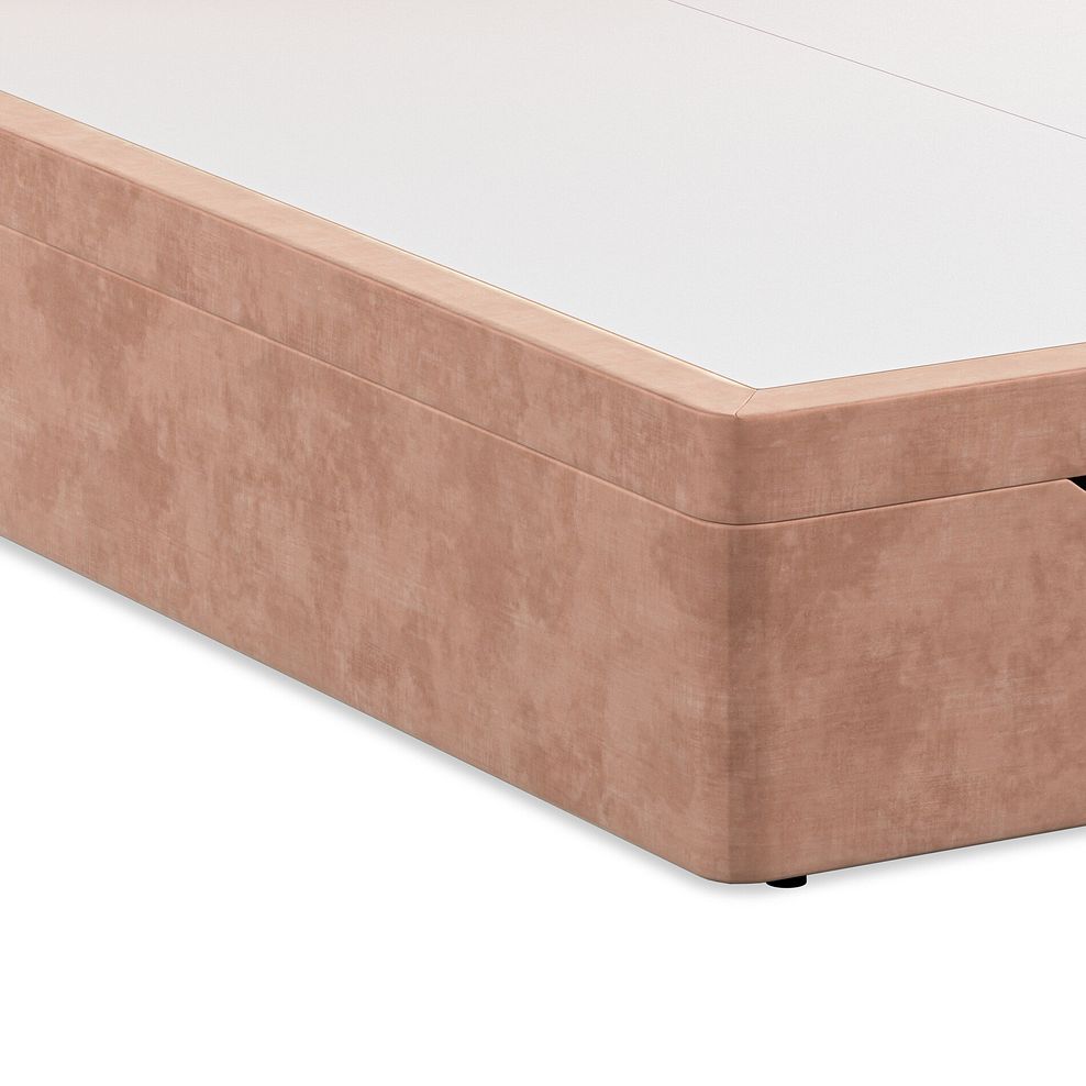 Eden King-Size Ottoman Storage Bed with Winged Headboard in Heritage Velvet - Powder Pink 7