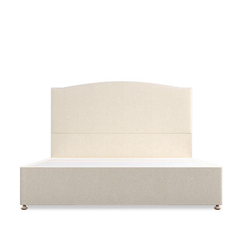 Eden Super King-Size 4 Drawer Divan Bed in Venice Fabric - Cream 7