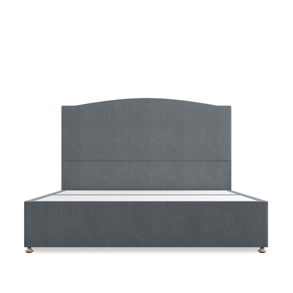 Eden Super King-Size 4 Drawer Divan Bed in Venice Fabric - Graphite Thumbnail 3