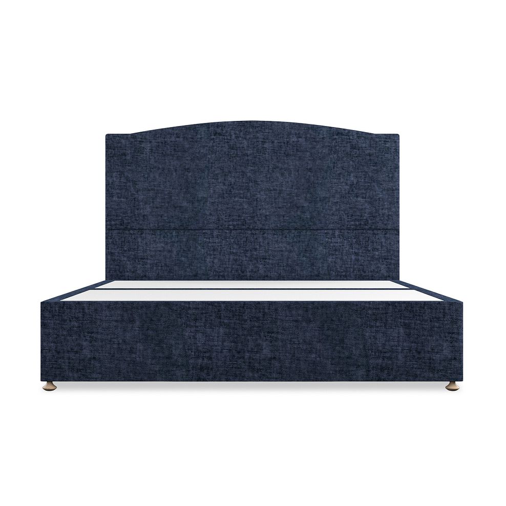 Eden Super King-Size 2 Drawer Divan Bed in Brooklyn Fabric - Hummingbird Blue Thumbnail 3