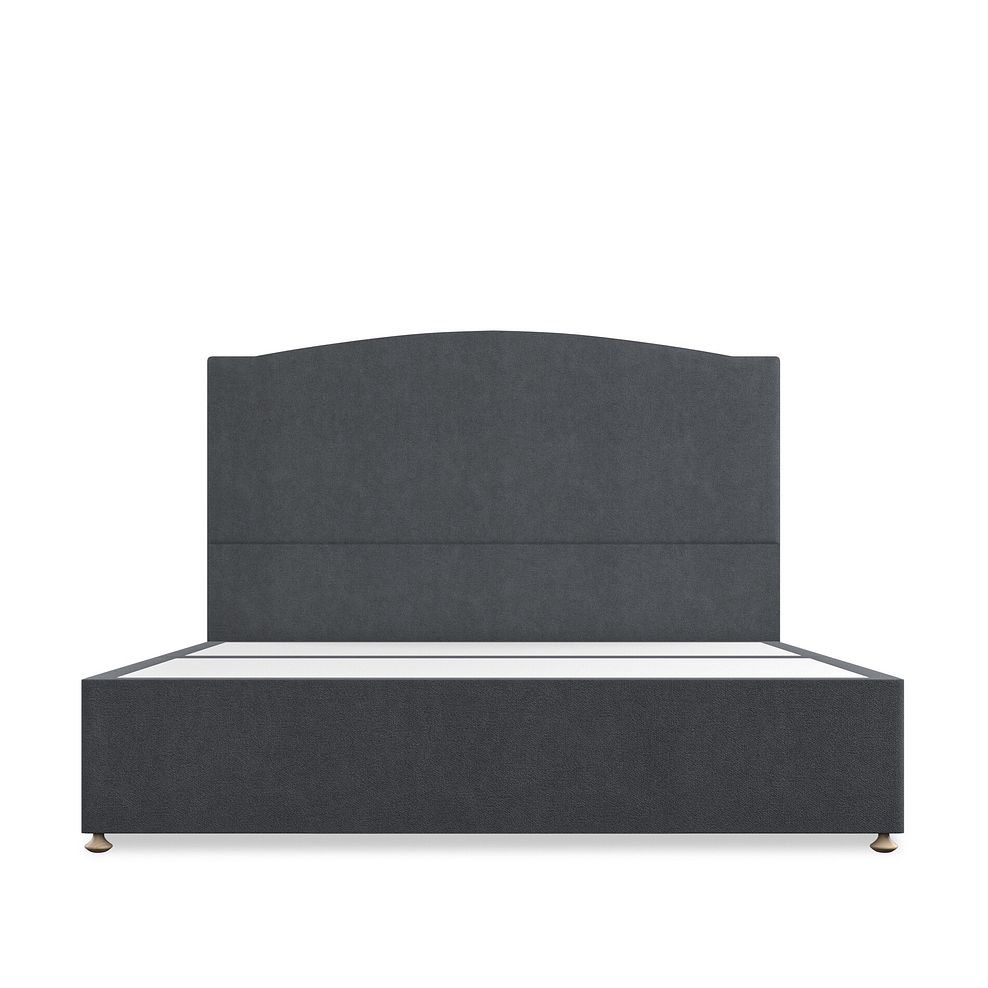 Eden Super King-Size 4 Drawer Divan Bed in Venice Fabric - Anthracite Thumbnail 3