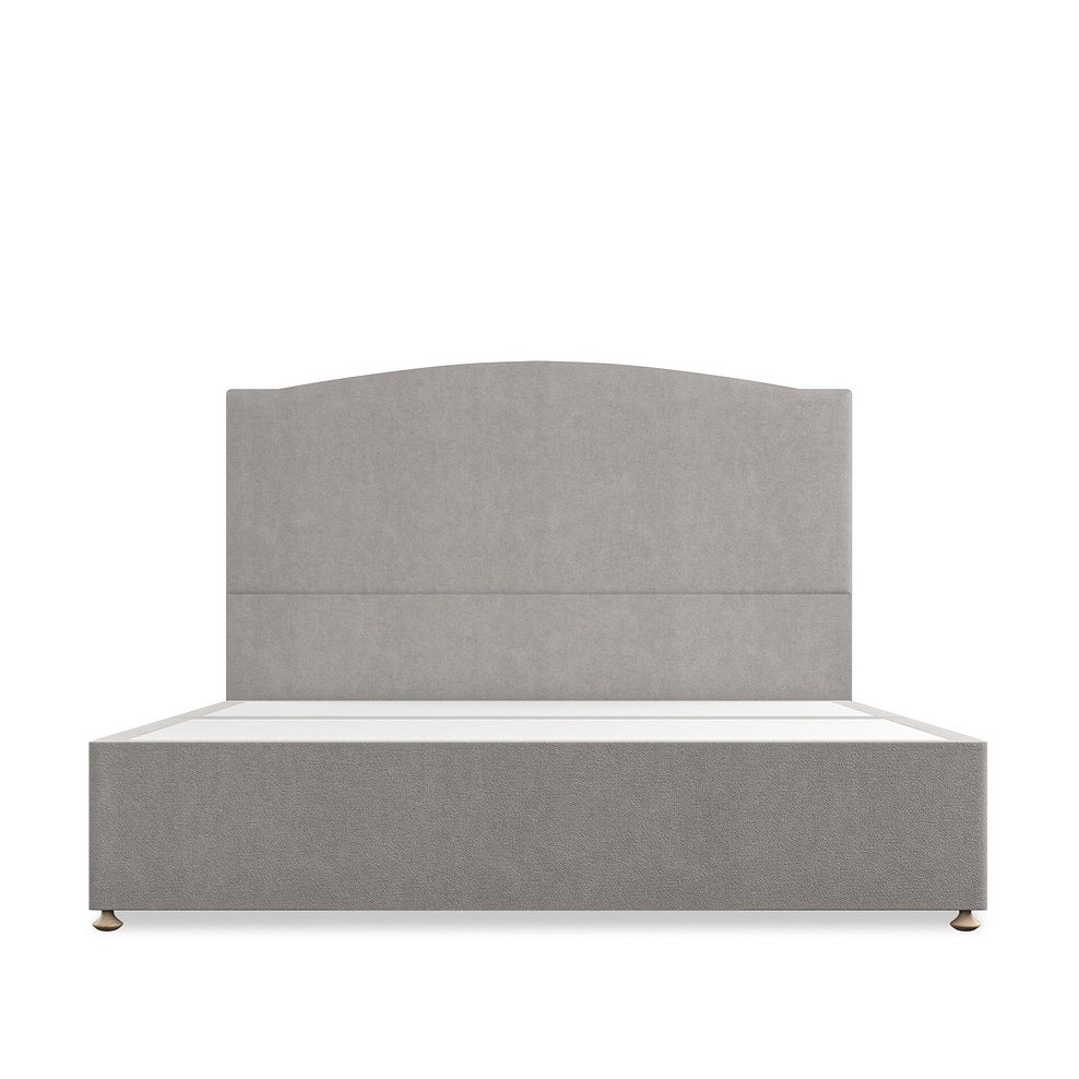Eden Super King-Size 4 Drawer Divan Bed in Venice Fabric - Grey Thumbnail 3